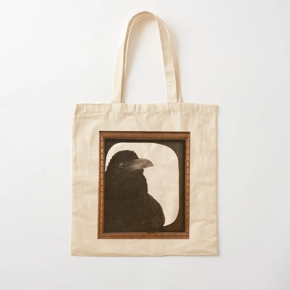 Raven Tote Bag eco bag folding supermarket folding bag cute pouch university shopper Canvas Tote