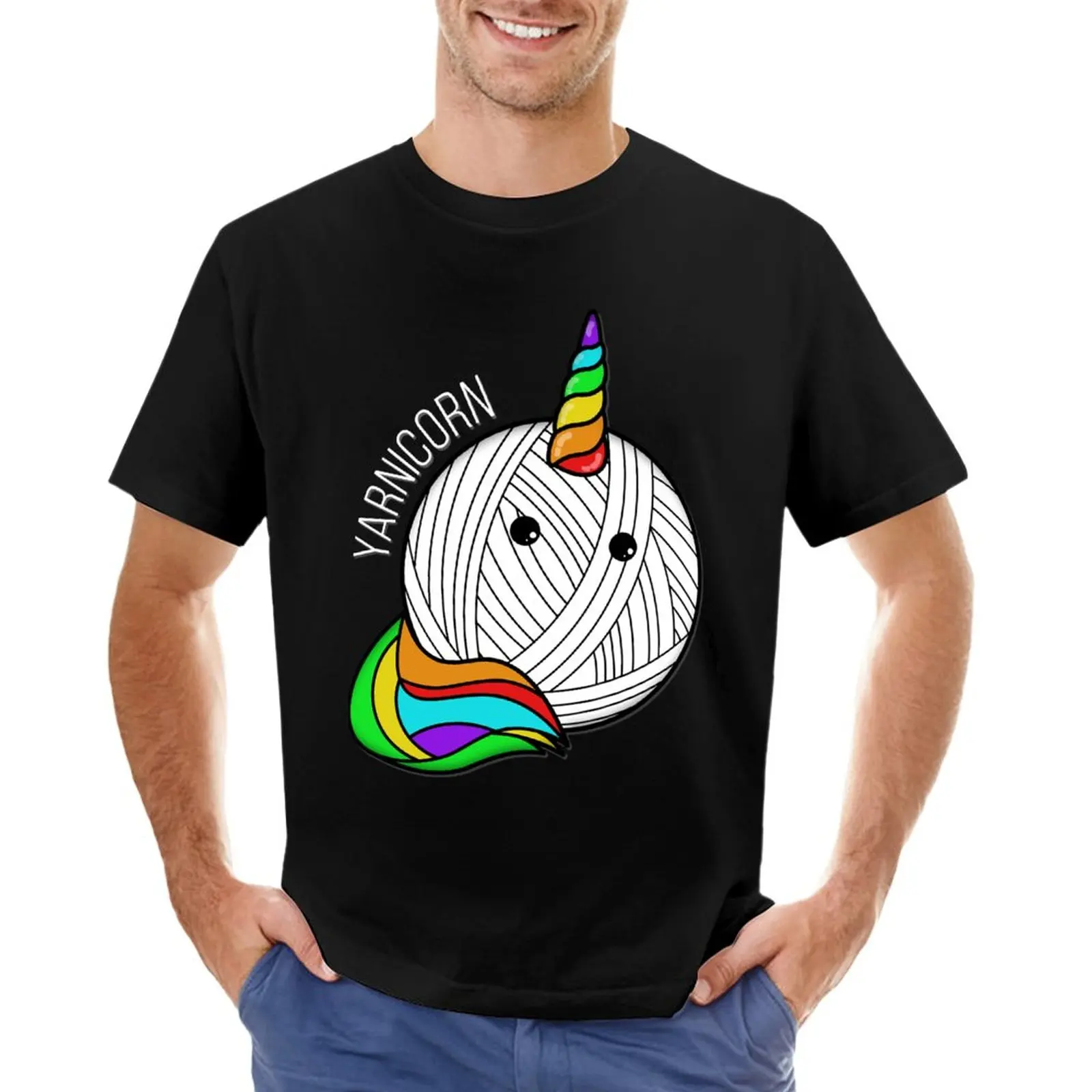 

Funny Yarn Art Unicorn - Yarnicorn Crochet Pictures Sweatshirt T-Shirt kawaii clothes quick-drying men t shirts