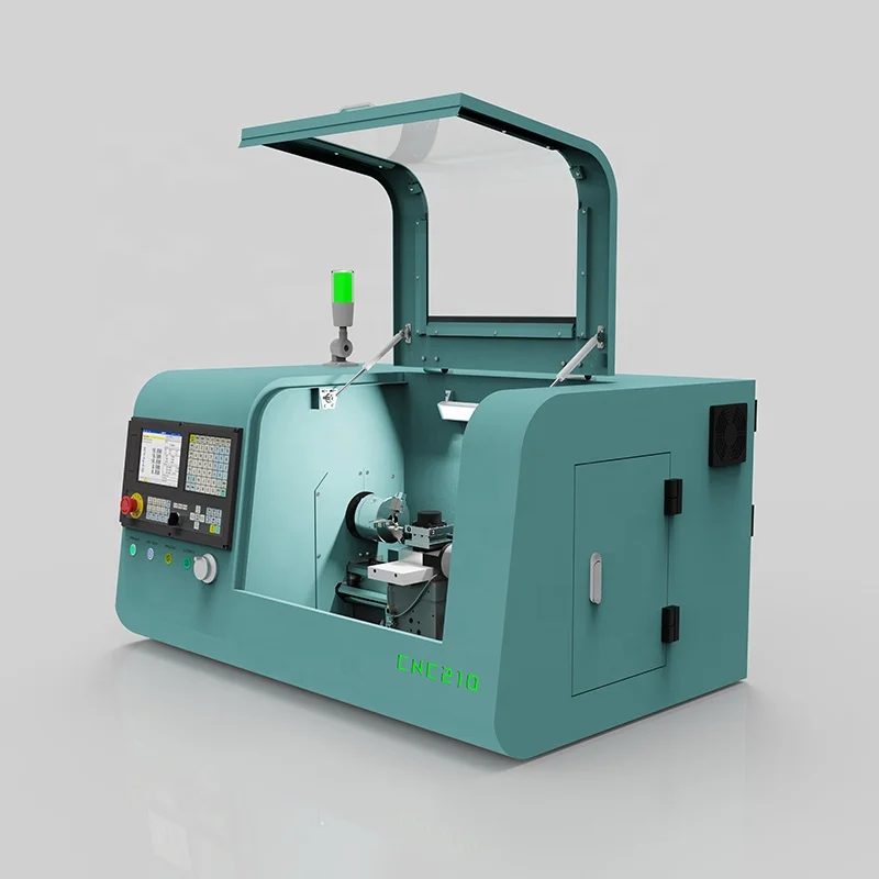 CNC210 precisiedraaibank 0,001 mm instellingseenheid voor productie van instrumentatiecomponenten