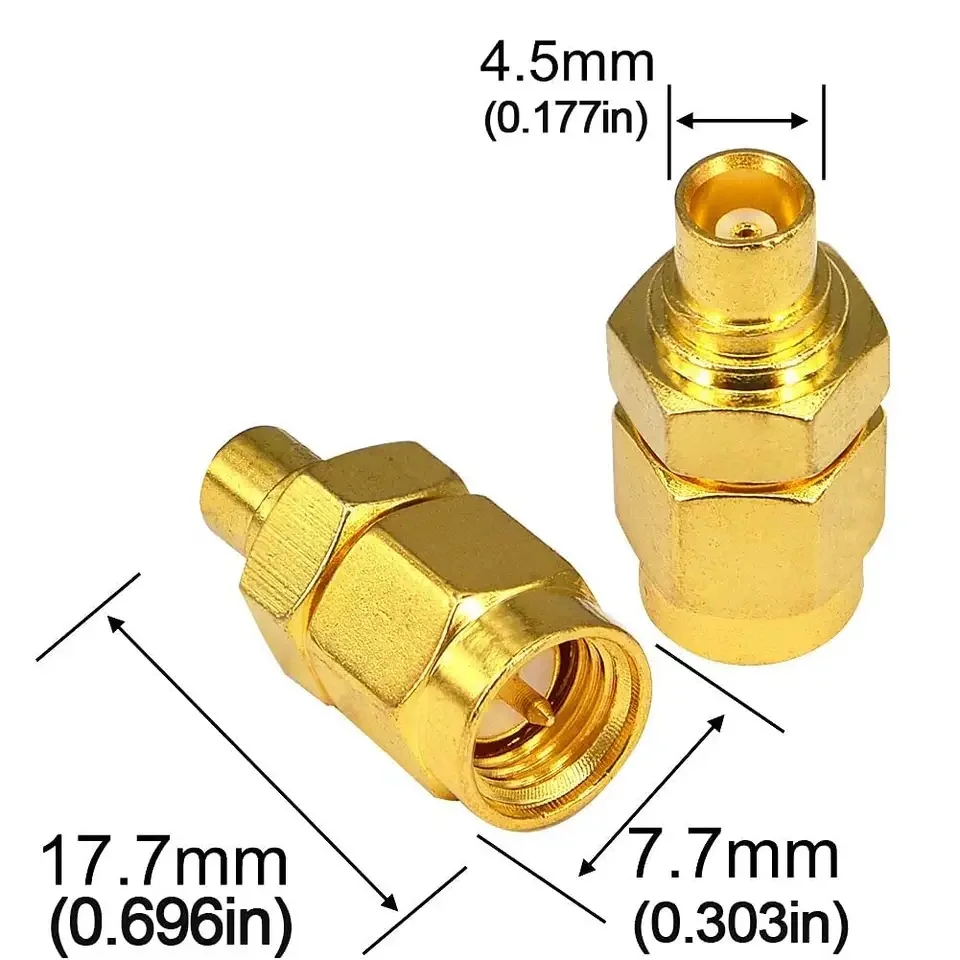 1PC, SMA to MCX Adapter Kit SMA Male Female Plug to MCX Female Male Jack Adapter RF Coaxial Conector Straight Converter