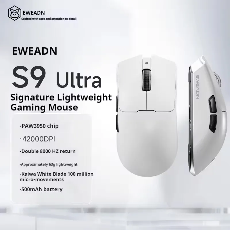 EWEADN S9 Ultra Wireless Gaming Mouse Esport Bluetooth Tri-Mode