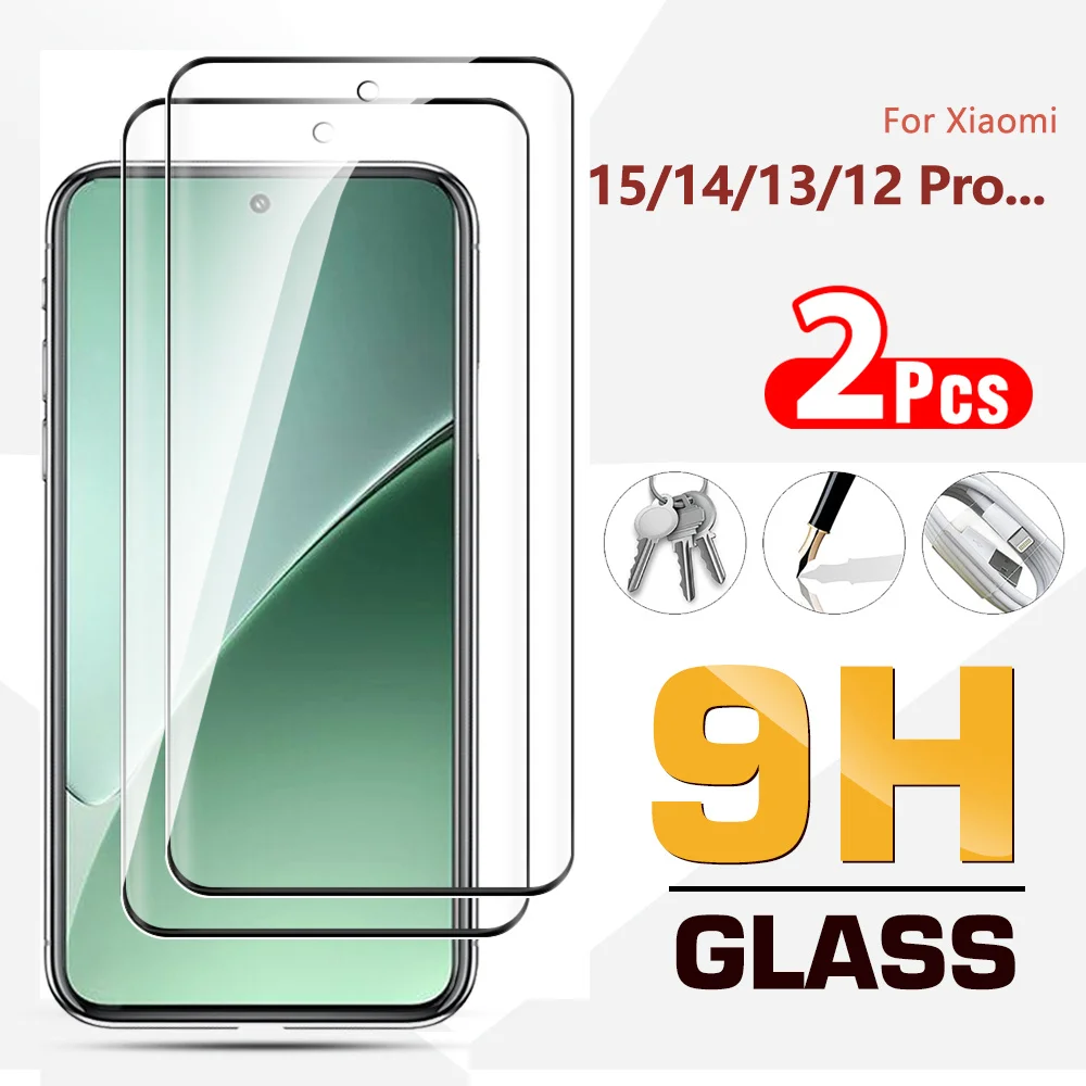 2pcs Mi 15Pro 11 12 13 14 Pro Ultra Lite Screen Protector For Xiaomi 15 Pro 14Pro 14Ultra Xiaomi15Pro HD Phone Protective Glass