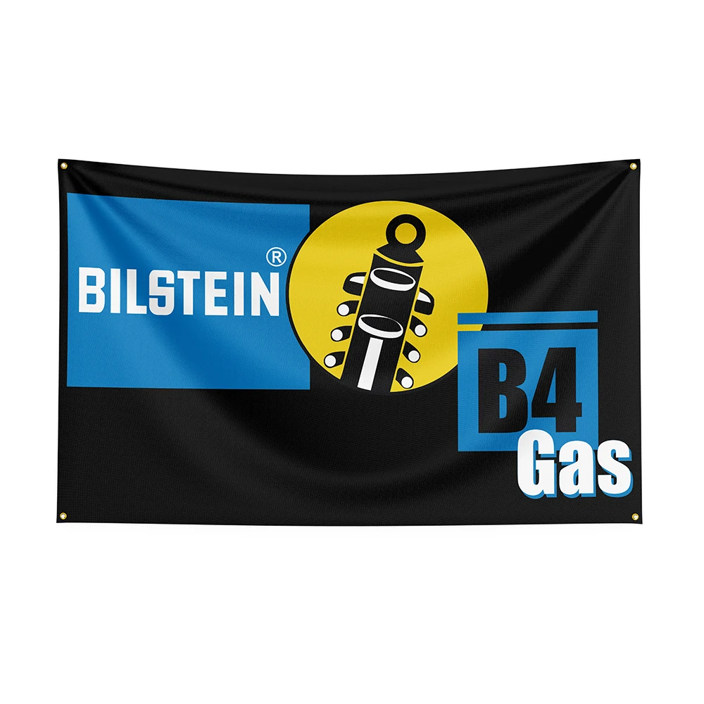 

90x150cm Bilsteins Flag Polyester Printed Auto Parts Banner For Decor