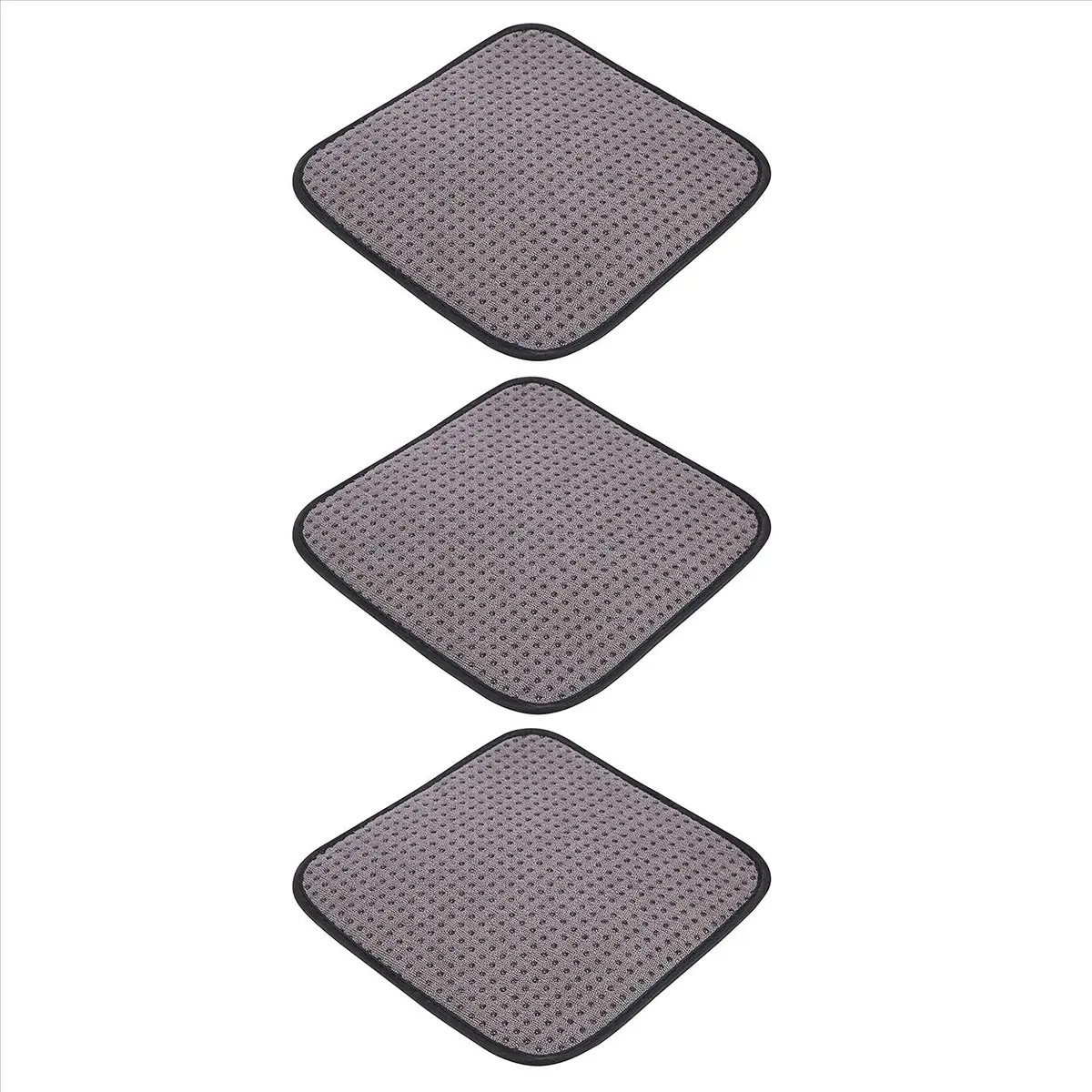【STOCK】(3-Pack) Microfiber Ground Ball Towel - 8 Inches x 8 Inches Premium Quality Ground Ball Shammy Pad with Easy-Grip Dots