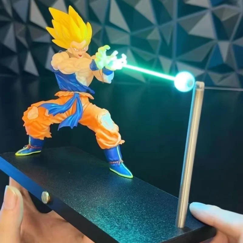 

New Arrival Dragon Ball Son Goku Kame Hame Ha Touch Magnetic Night Light Anime Figure Creative Desk Decorate Model Birthday Toys