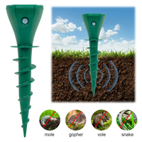 2/4/8Pcs Solar Ultrasonic Electronic Mouse Repeller IP65 Waterproof Powered Mole Repellent 3 Modes Scare Traps Mice for Garden