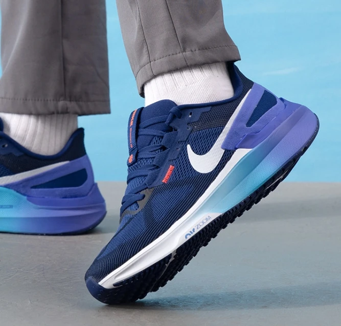 

Nike AIR ZOOM STRUCTURE 25, классические спортивные противоскользящие противоизносные низкие туфли на тонкой подошве, женские туфли