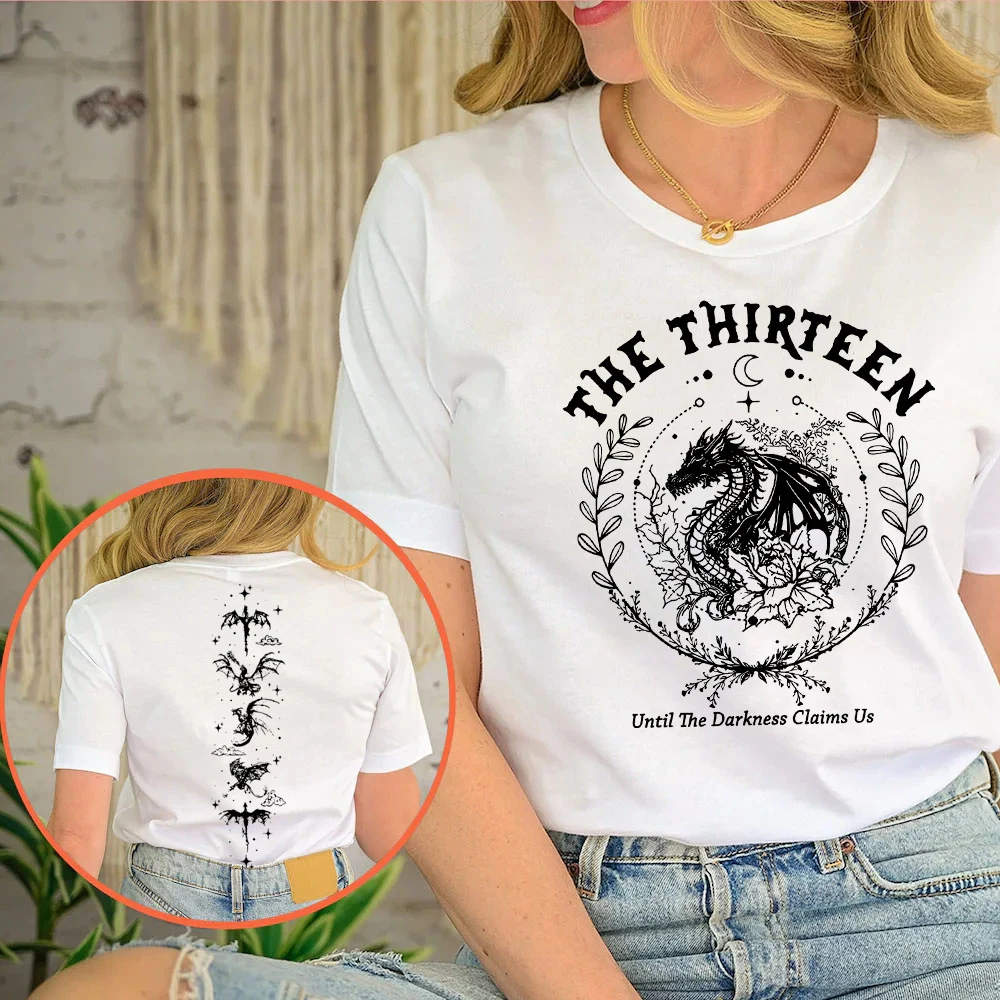 The Thirteen Throne  From Now Until The Darkness Claims Us  Print Women T Shirt Graphic Tees O-neck Short Sleeve Casual T-shirts