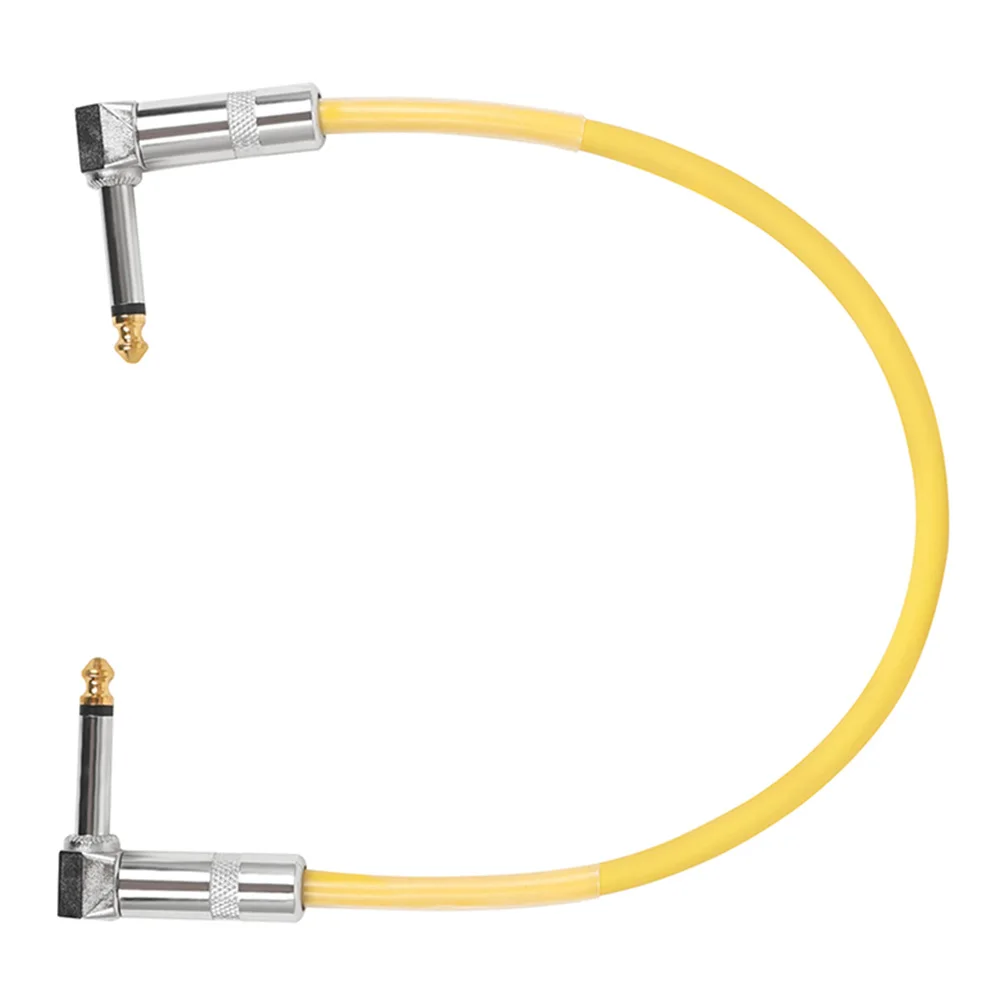 

6.35mm Guitar Pedal Cables 30cm Audio Cable Electric Guitar Amp Patch Cord Effector Musical Instrument Cable PVC Copper Low