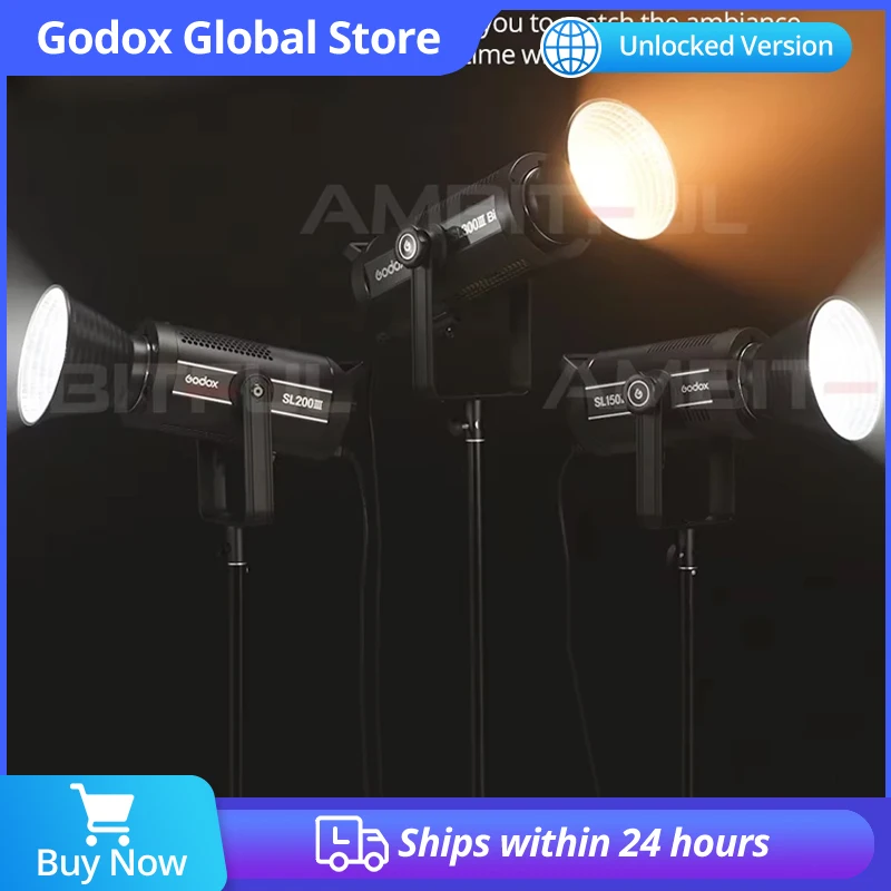 Godox Bi-Color LED Video Light Bowens Mount SL150III Bi 160W 2800-6500K Wireless X System for Studio Shooting Video Recordin