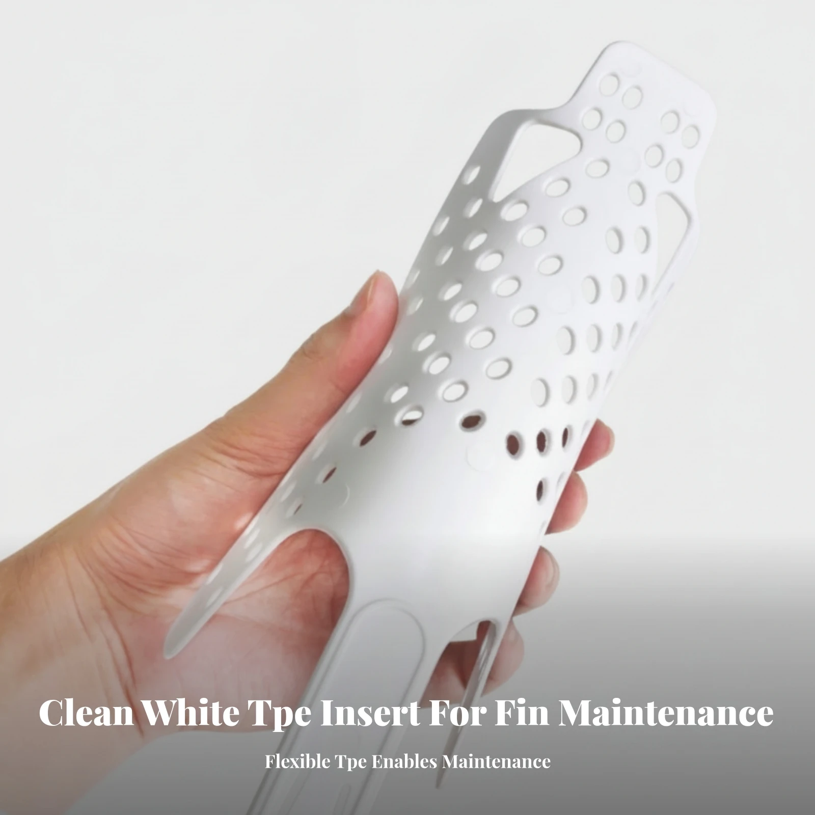 Fin Shoe Support Insert Perforated Fin Shoe Shaper Footwear Accessory Easy to Use Low-Profile for Swimmers, Swim Practice