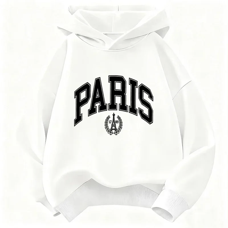 Neues Herbst-/Winter-Kapuzensweatshirt für Kinder, Pariser Design, stilvolles Weihnachtsgeschenk, unisex, Herbst-/Winter-Stil. – Detail 7