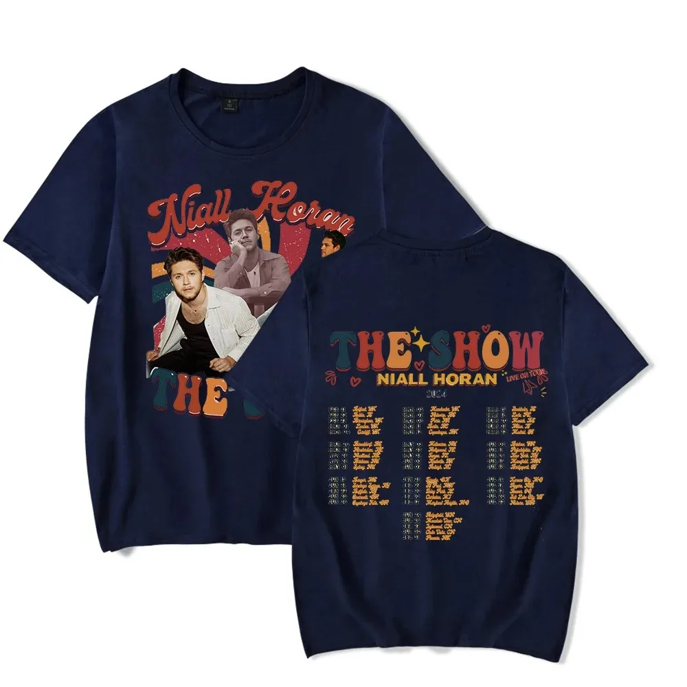 Niall James Horan Merch THE SHOW LIVE ON TOUR NIALL HORAN 2024 T-Shirt Men Women Tees Tops Fashion Unisex Streetwear Tees Shirts