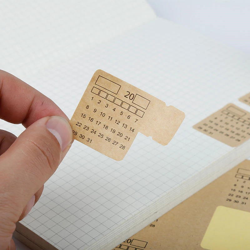 Index Sticker Universal Handwritten Calendar Sticker Craft Paper Sticky Note