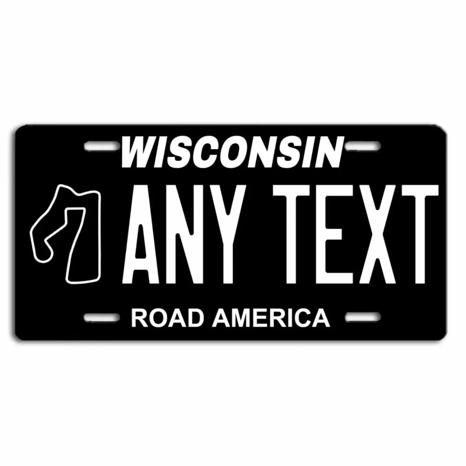 Custom Name Vintage Wisconsin Metal Sign 6x12 Inch, Rustic Waterproof Indoor Outdoor Wall Art Decoration