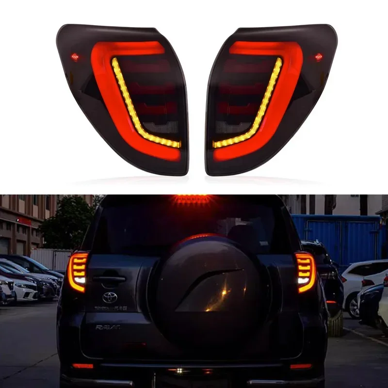 Car LED 12V Taillight For Toyota RAV4 2009 2010 2011 2012 Rear Running Lamp Brake Reverse Turn Signal Waterproof Car Accessories