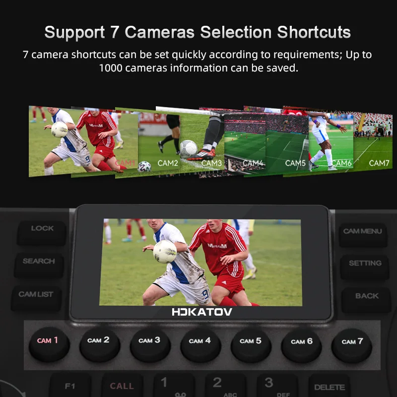 KC20 Multifunctional PTZ Controller RS232 RS485 POE PTZ Remote Joystick Camera Keyboard Controller For Conference System