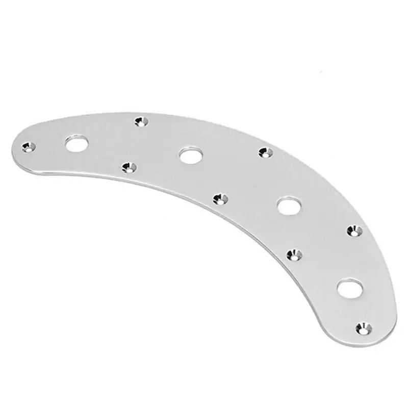 A12E-Guitar Switch Control Plate Curved 8 Hole 3 Pot Stingray Musicman Jazz Bass Parts view 3