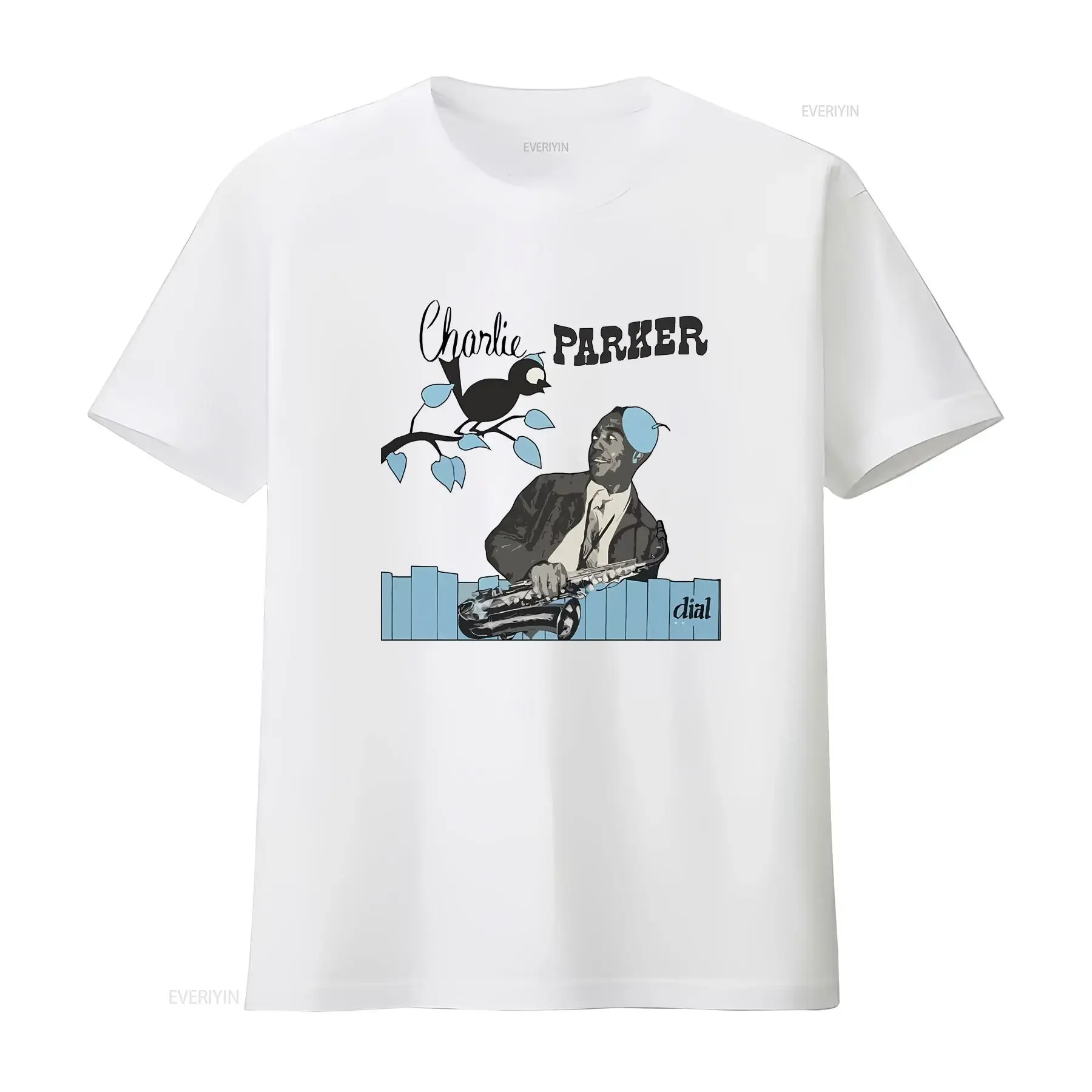 Vintage Charlie Parker Bird Yardbird Retro T Shirt S M L XL 2XL vintage Washed Stylish designer clothes Unisex Slightly homme