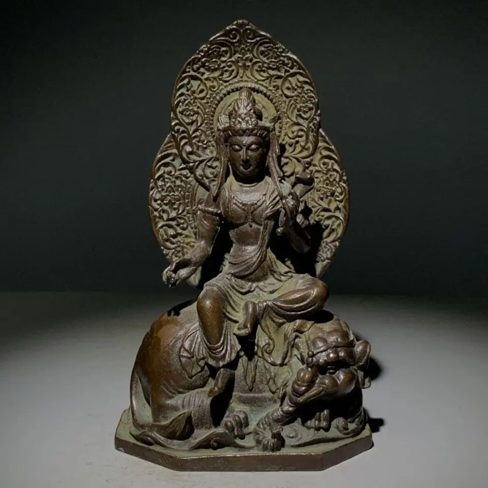 Mahasthamaprapta riding an elephant Statue Sculpture Figurines Home Garden Decoration Statues For House
