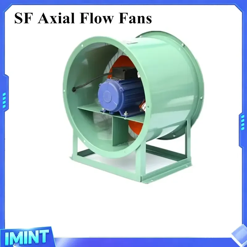 220V AC 600mm Industrial Metal Ventilation Fans Axial Exhaust Flow for Greenhouse or Poultry Farm - view 4