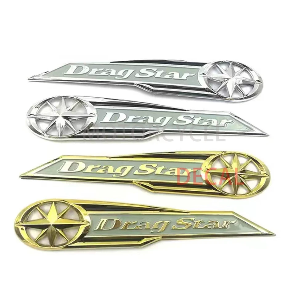 For Yamaha Dragstar Vstar 125 250 400 650 950 1100 1300 XVS125 400 650 XVS1100 1600 Gas Tank Emblem 3D Tank Protector Sticker