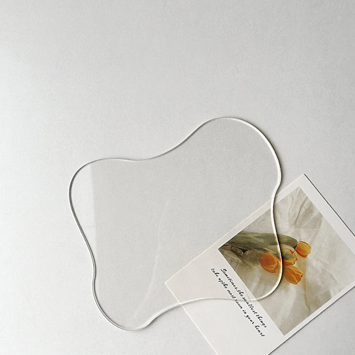 1 قطعة قاعدة أكريليك غير منتظمة قاعدة أكواب مرآة واضحة الشمال Ins بسيطة الجدول حصيرة سطح المكتب ديكور الحلي إطلاق النار المنزل الدعائمеБСВСВСВСВГВСВСВСВГ