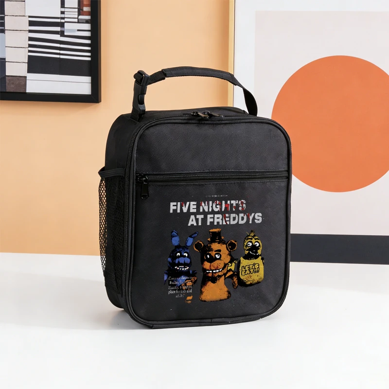 

Изолированная сумка для обеда Fnafs Bento Pack, сумка для риса из алюминиевой фольги, пакет для еды, студенческая сумка для обеда Bento, изолированная сумка с героями мультфильмов аниме