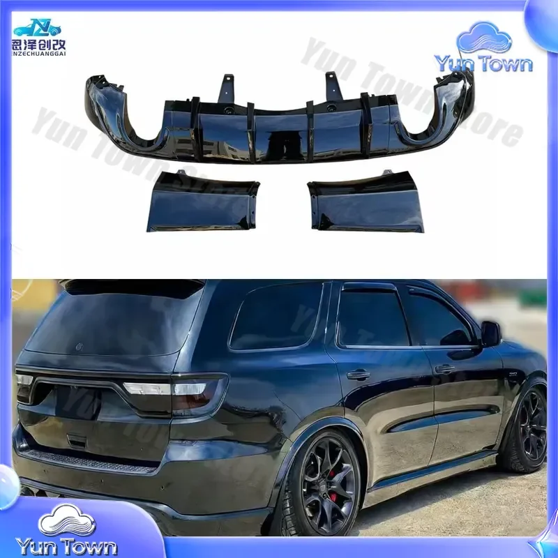 Custom for Dodge Durango 2011-2025 Rear Lip Spoiler Body Kit Black Plastic Non-Destructive Installation Car Exterior Trim