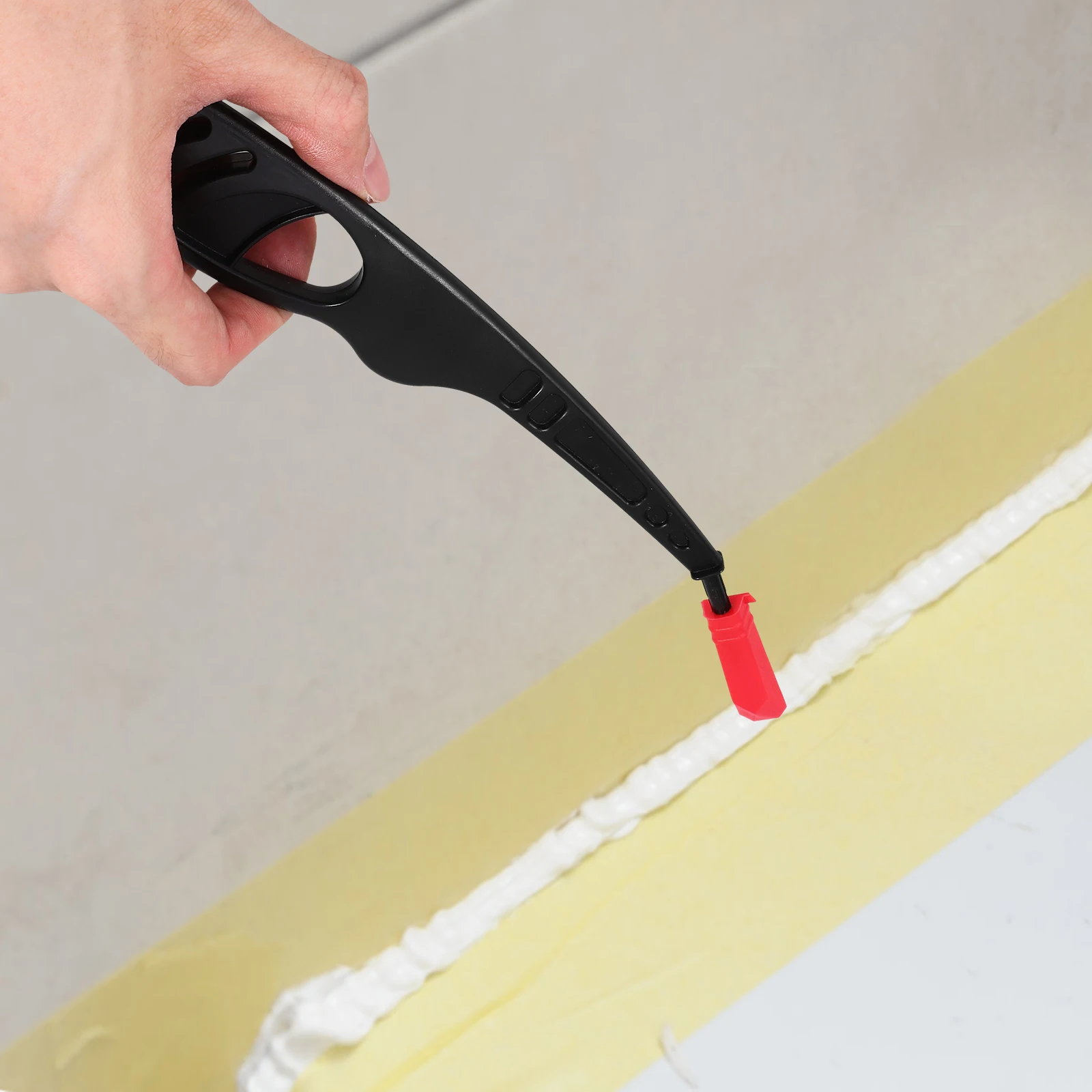

Multifunctional Glue Scraper Reusable Caulking Tool for Glass Tile Spreader Practical Remover Effortlessly Removes Residue
