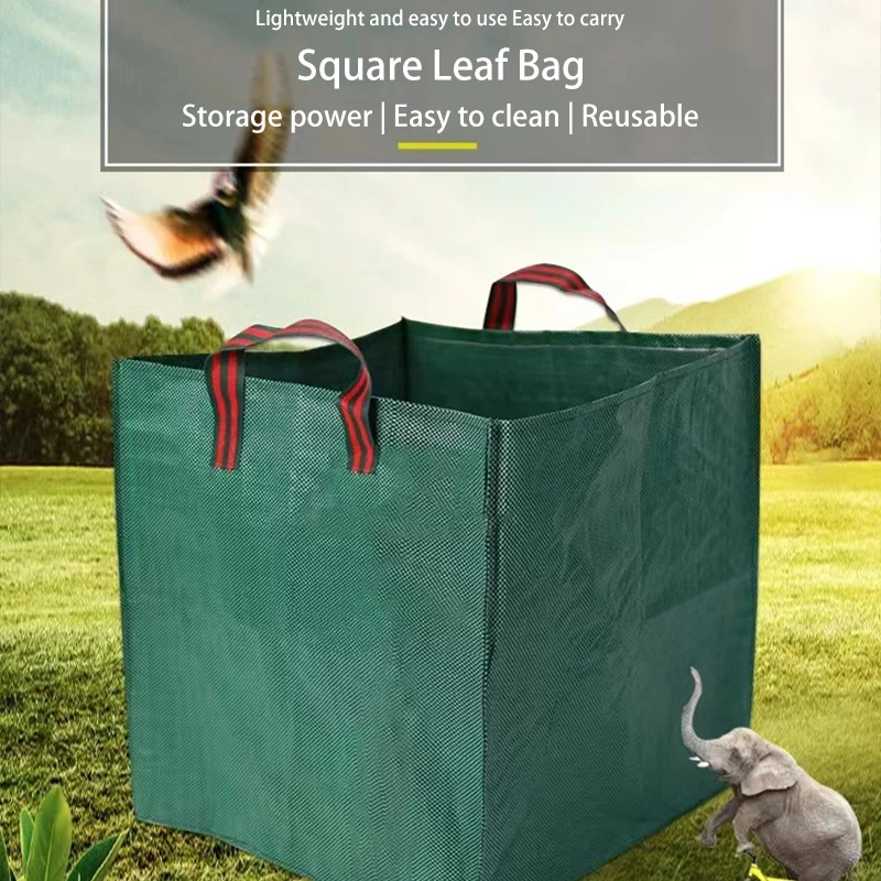 Garden Bags Large Capacity Square Garden Leaf Bag Leaf Collection Dead Leaf Bag Waterproof Patio Sundries Bag Garden Supplies