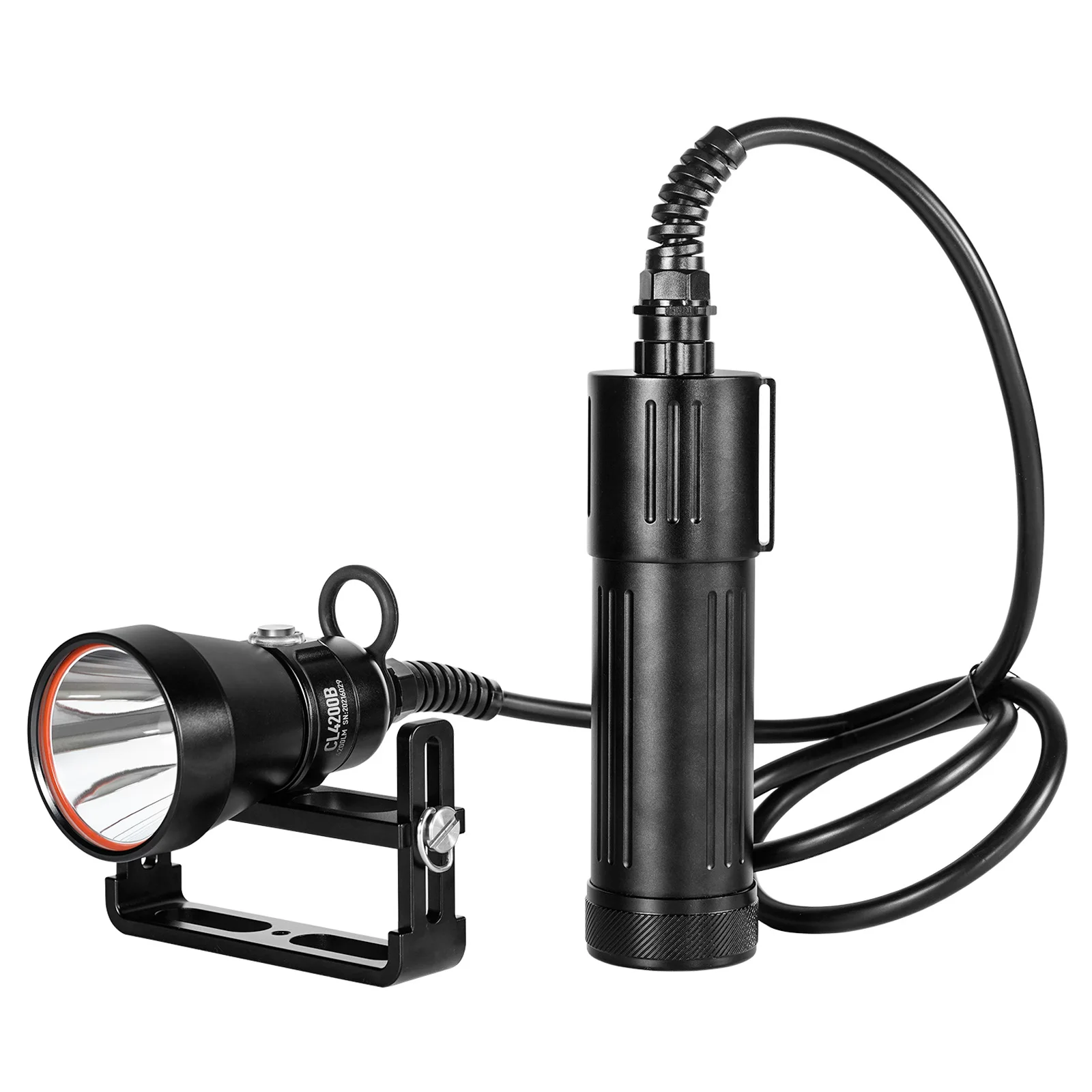 

CL4200LM Scuba Technology Diving, Side Hanging Back Hanging Strong Split Hole Diving Flashlight Main Light