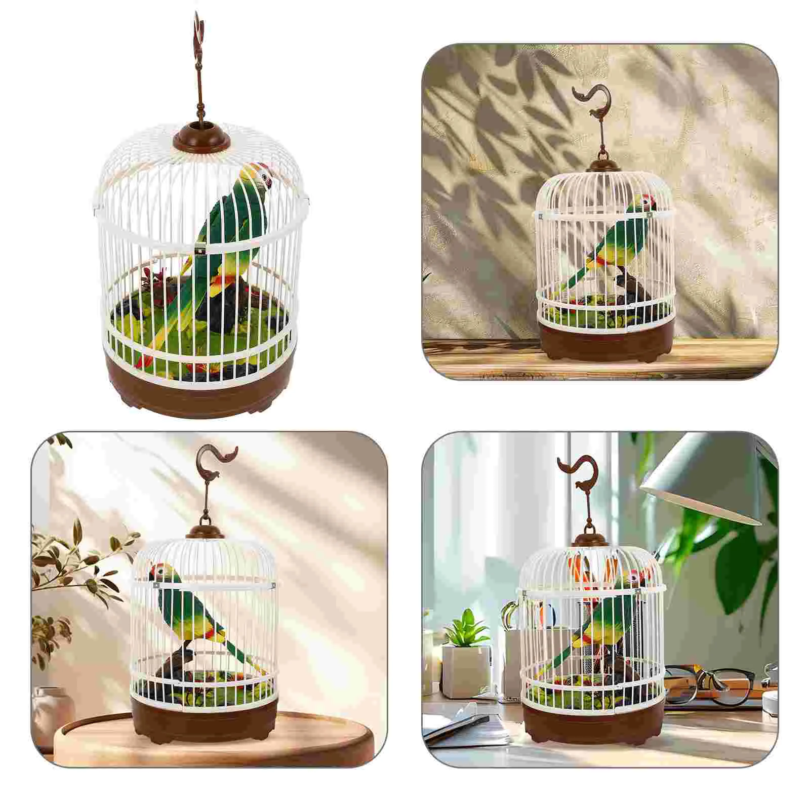 เปิดใช้งานด้วยเสียง MINI Birdcage ของเล่นแบบพกพาของเล่นไฟฟ้า Acoustic Interactive BIRD CAGE ของเล่นเสียงเปิดใช้งาน BIRD CAGE ของเล่น