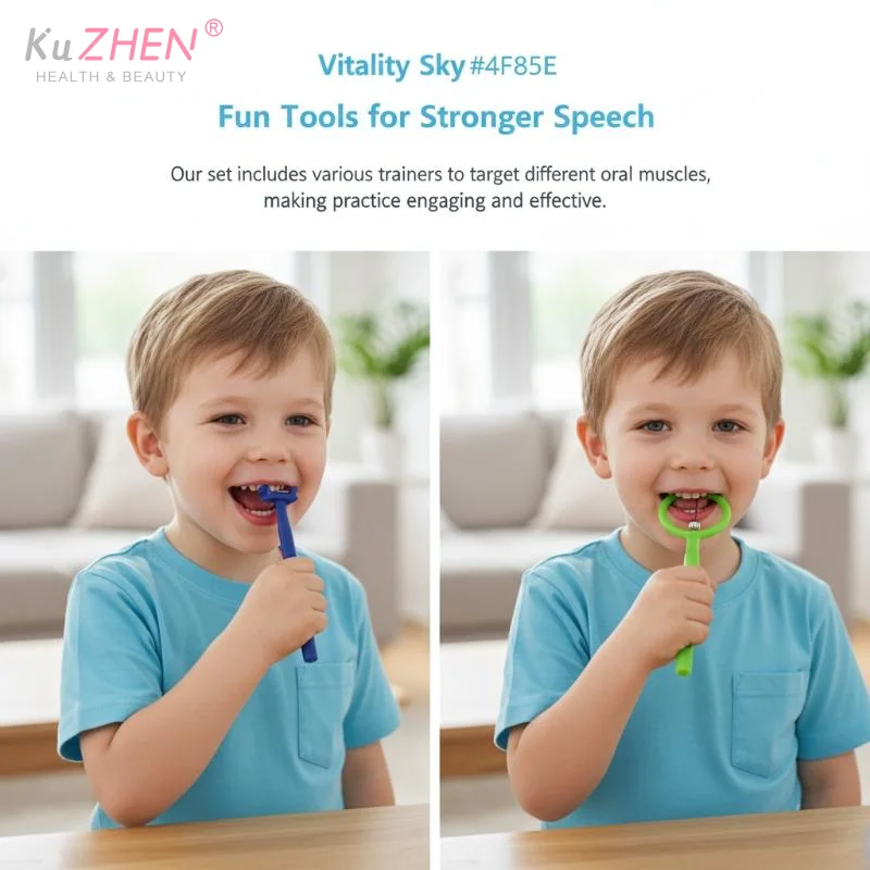 4Pcs Tongue Tip Oral Care Exercise For Children Speech Therapy Autism Sensory Rehabilitation Oral Tongue Muscle Trainer Talk