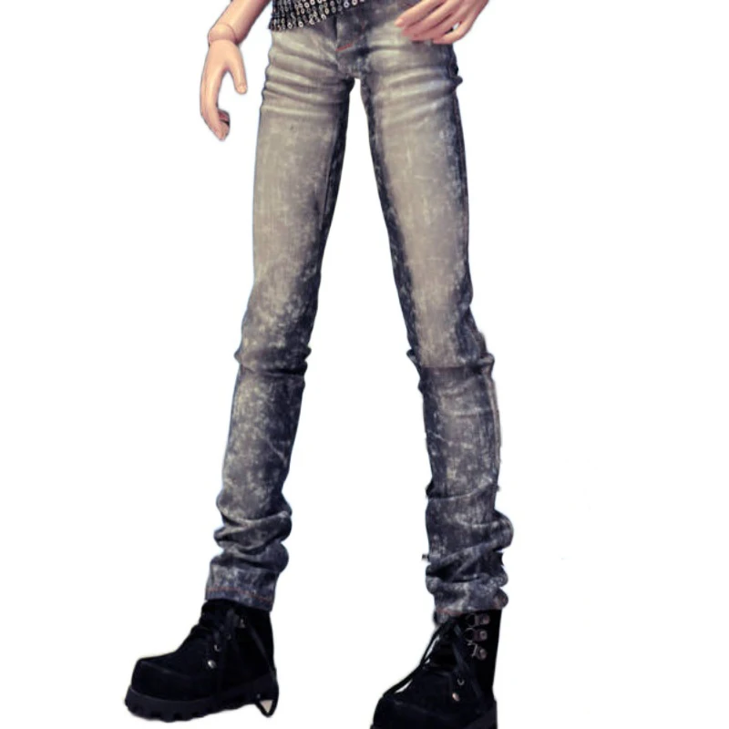 Bjd boneca calças jeans brancas calças leggings roupas para 1/3 sd 60cm 24 "1/4 17" alto tio msd dk dz aod dd dol