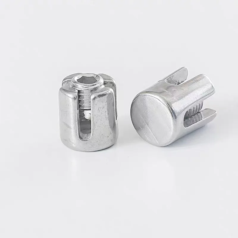 

For stainless steel wire rope grid system 90 degree angle wall cross clamp 3mm 4mm wire rope groove cross buckle