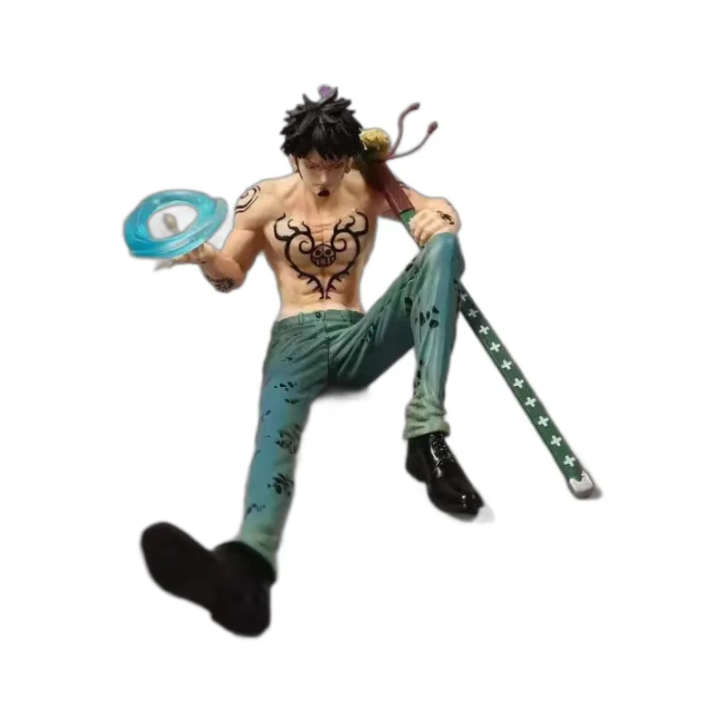 Figura de Anime de una pieza de 14cm Trafalgar D Water Law fruta de cirugía figura de acción colección de estatuas adornos modelo muñeca regalo juguete