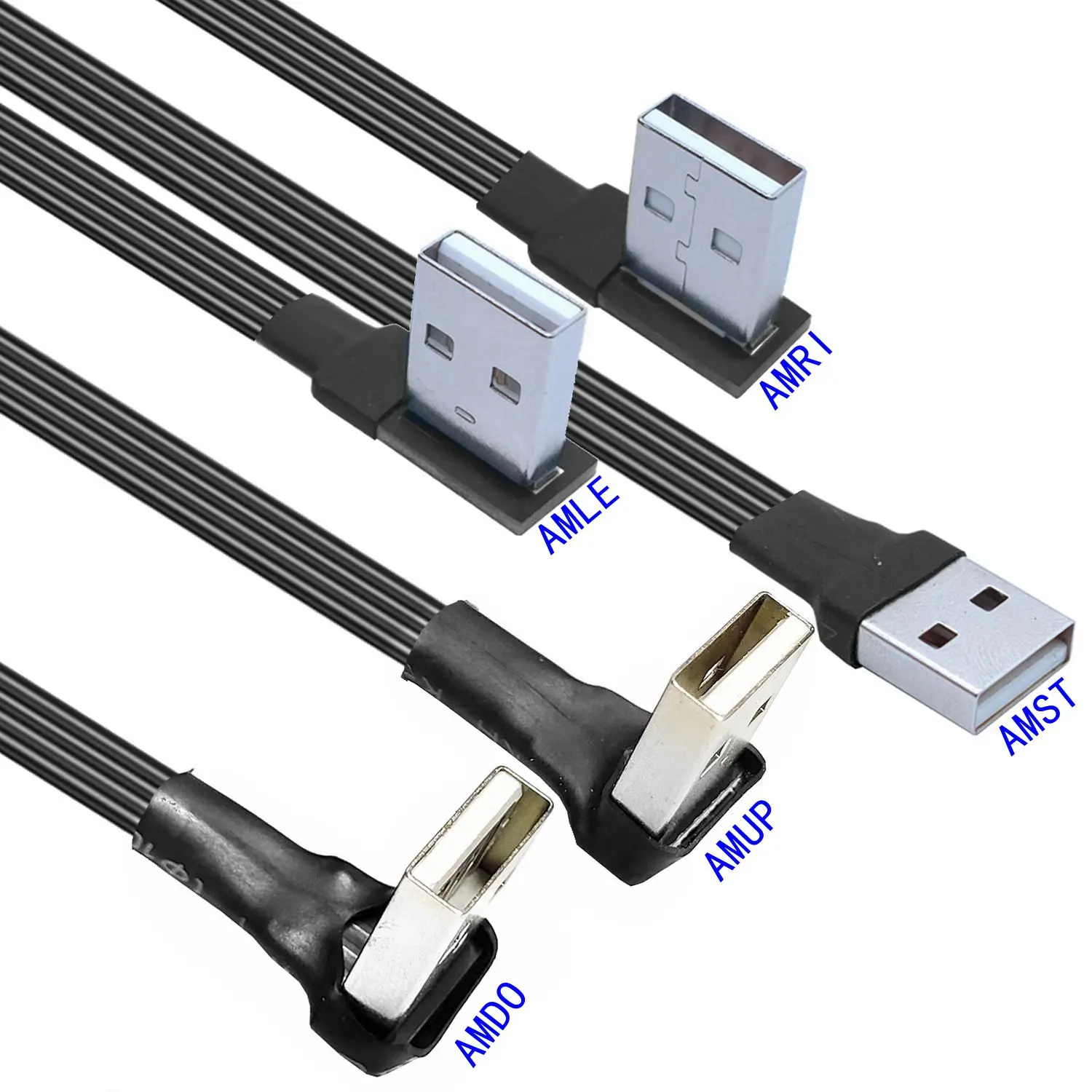 

USB-C Typ C Männlichen UP Down Abgewinkelt 90 Grad zu USB 2,0 Männlichen Daten Kabel USB Typ-c Flache kabel 0,1 m/0,2 m/0,5 m/1M
