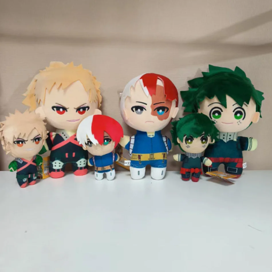 

23-25CM My Hero Academia Anime Izuku Midoriya Katsuki Bakugou Shouto Todoroki Plush Pendant Toy Soft Plush Doll Gift