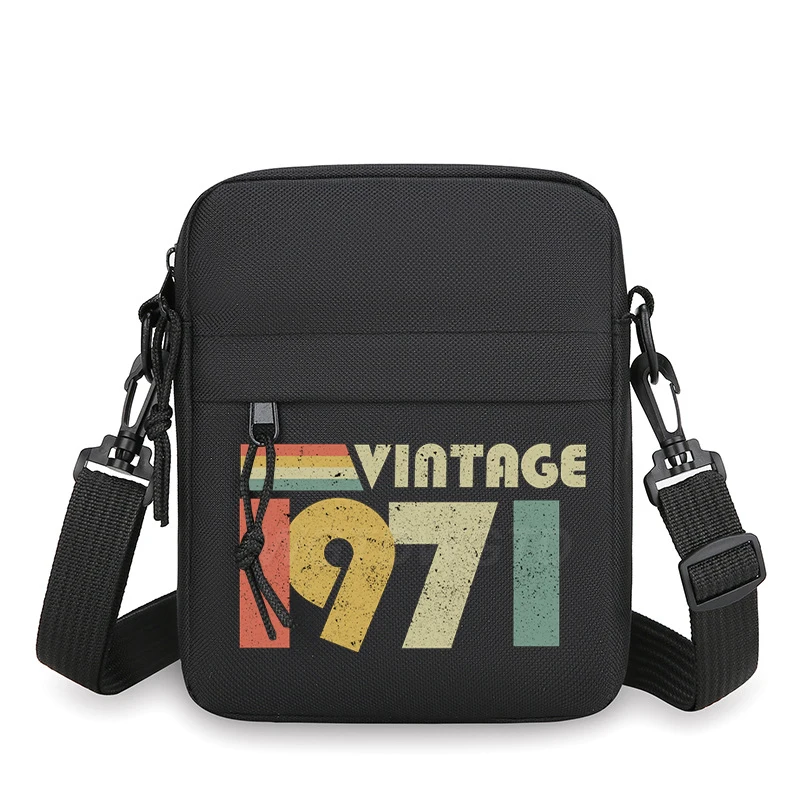 Harajuku 1970 To 1989 Print Design Mini Shoulder Bags Women Men Birthday Anniversary Gifts Lightweight Messenger Bag