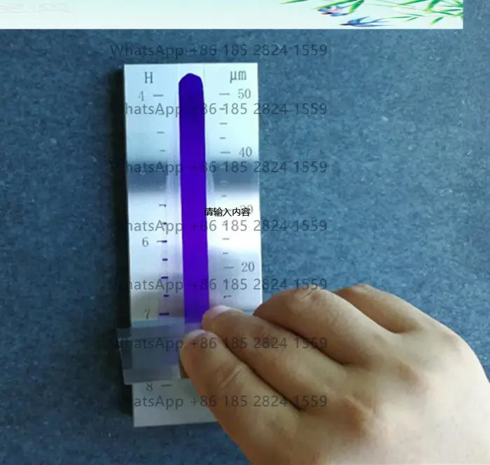 

Stainless steel single-trough scraper fineness gauge