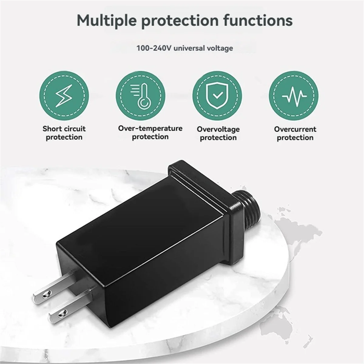L77A 24V 0.3A Plug LED Light Strip Power Supply LED Transformer Plug Adapter IP44 Waterproof Christmas Lamp Adapter EU PLUG