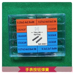 Watch Repair Accessories Stainless Steel Watch Buttons Compression Springs Watch Handles Crown Buttons Springs Mixed Packaging