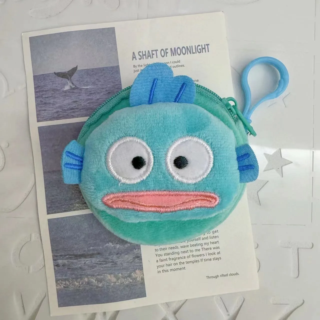 Hangyodon Anime Kawaii Sanrio Ciondolo per borsa per bambini Simpatico cartone animato Studente Portachiavi Borsa per cuffie Portafoglio Regali per bambini