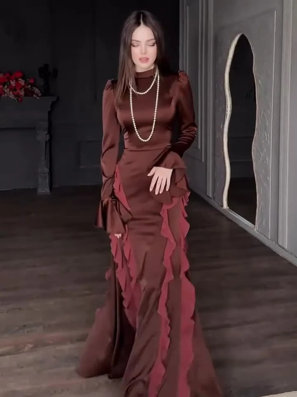 

Party Dress for Women Abaya Chiffon Eid Party Long Dresses Muslim Caftan Robe Jalabiya Ramadan Dubai Kaftan Vestidos Largos 2025