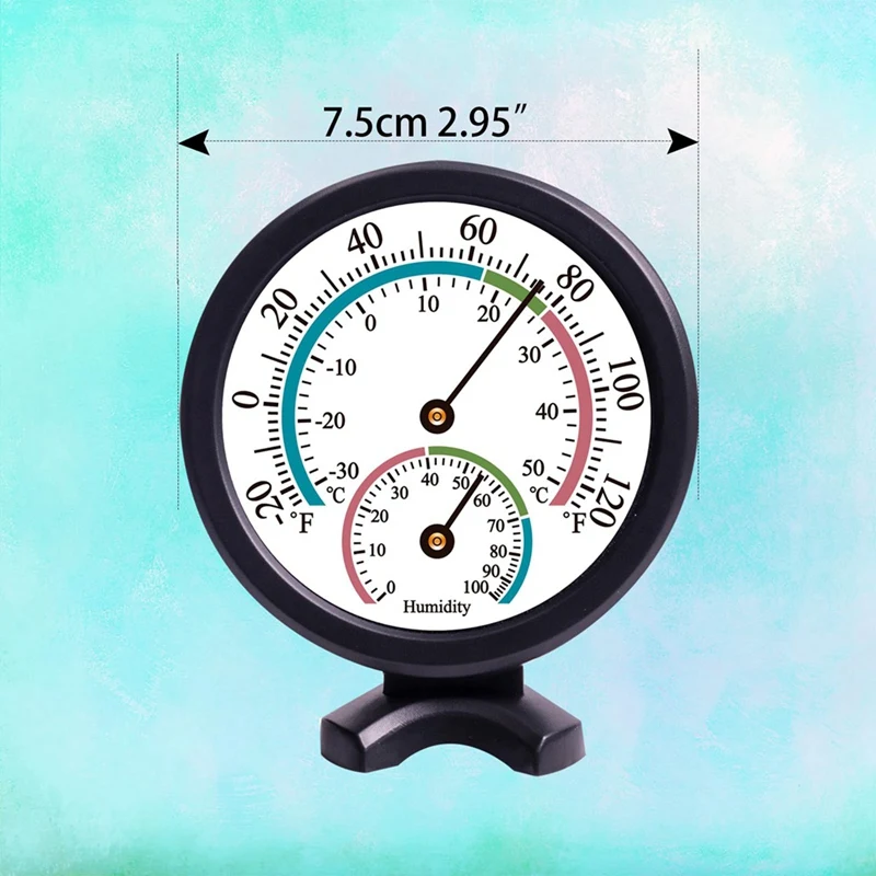 New-2PCS مقياس حرارة داخلي صغير الرطوبة 2 في 1 مقياس درجة الحرارة والرطوبة في الهواء الطلق للجدار