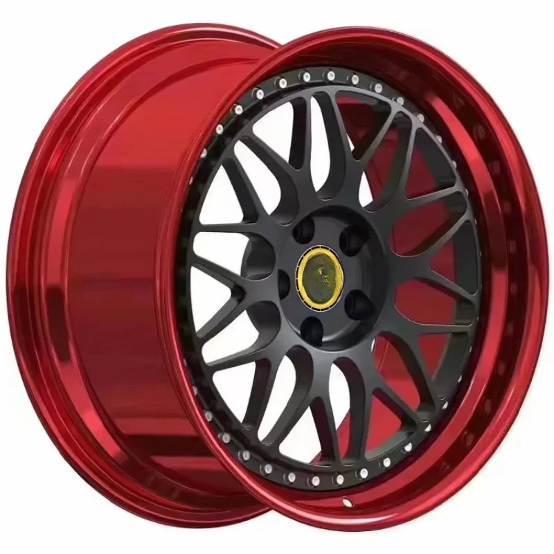 JZ01 مخصص شبكة طبق عميق سبيكة 2 قطعة rines 17 18 19 20 21 22 بوصة 5x100 5x112 5x120 مزورة felgen Cerchi في عجلات ليجا #5