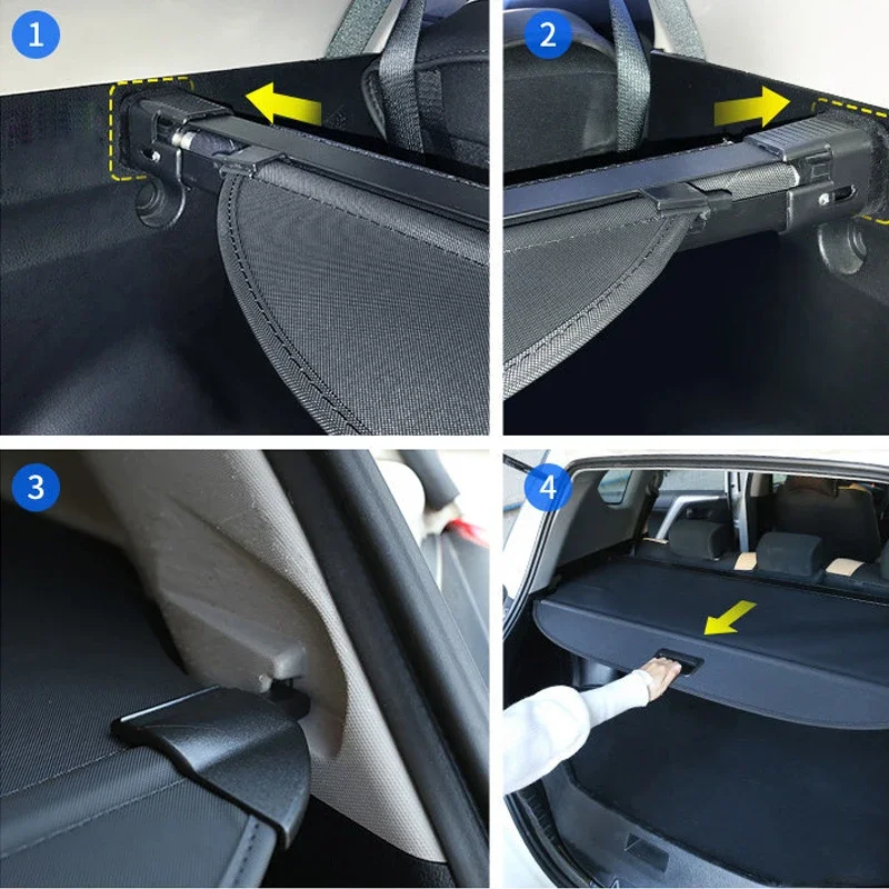 For Changan UNI-S CS55plus 2023 2024 2025 Car Rear Trunk Curtain Cover Rear Rack Partition Shelter Canvas Storage Accessories