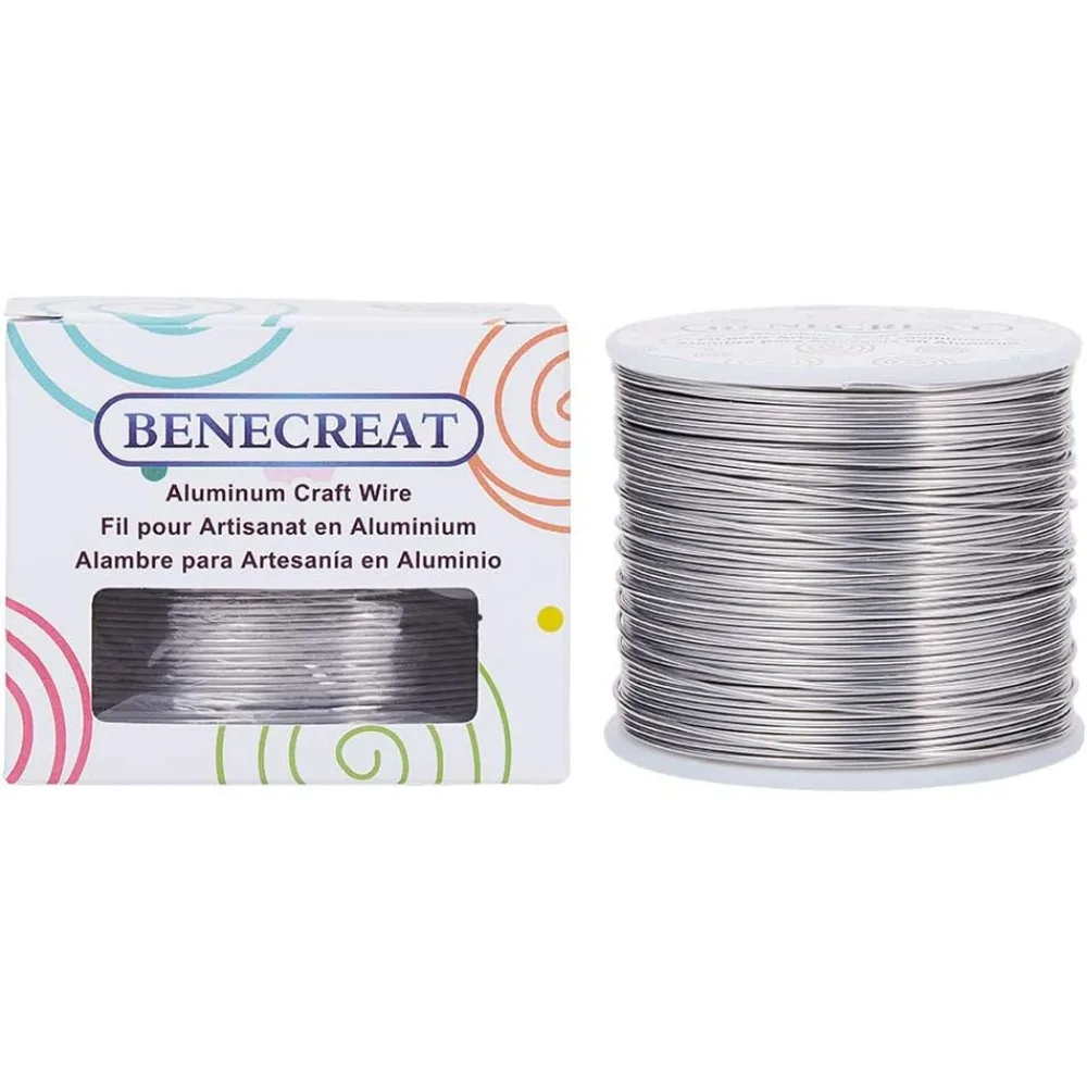 18 Gauge 492 Feet Tarnish Resistant Aluminum Wire Primary Color for Jewelry Beading Craft Sculpting Model Skeleton