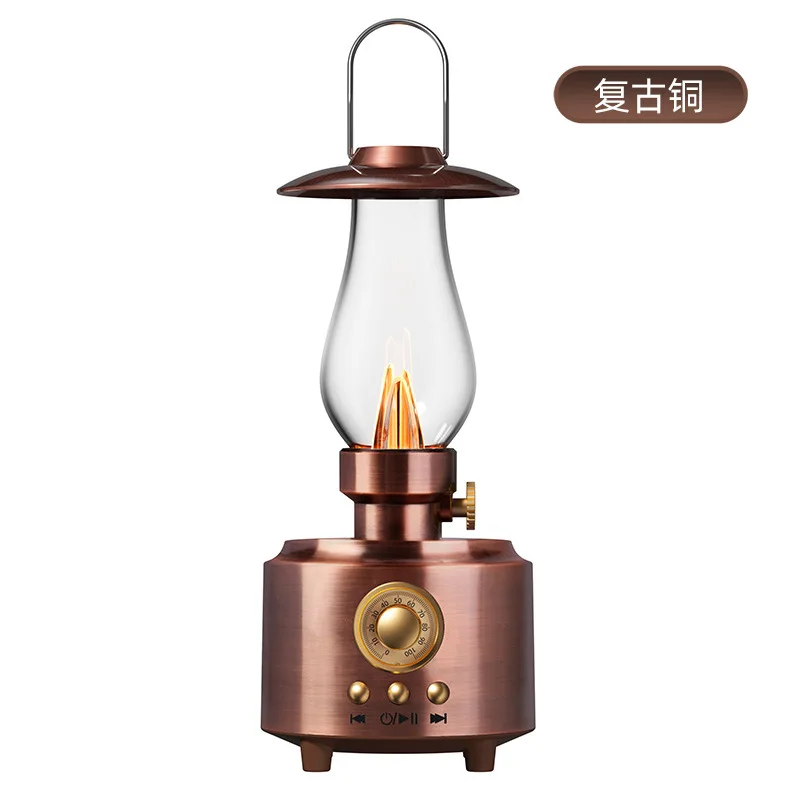 Bluetooth Speaker Retro FM Wireless Radio U Disk Card Outdoor Night Light Stereo